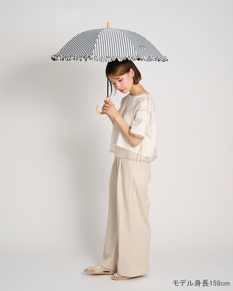 Sサイズ フリル / 白黒ストライプ