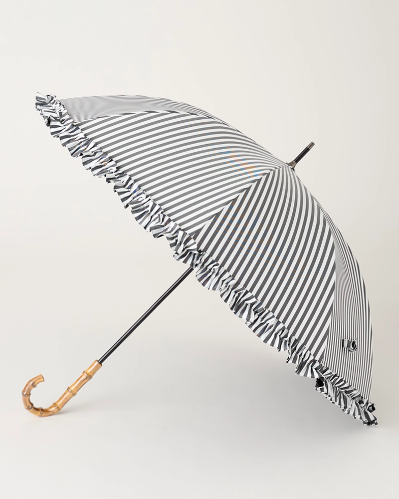 Mサイズ フリル / 白黒ストライプ