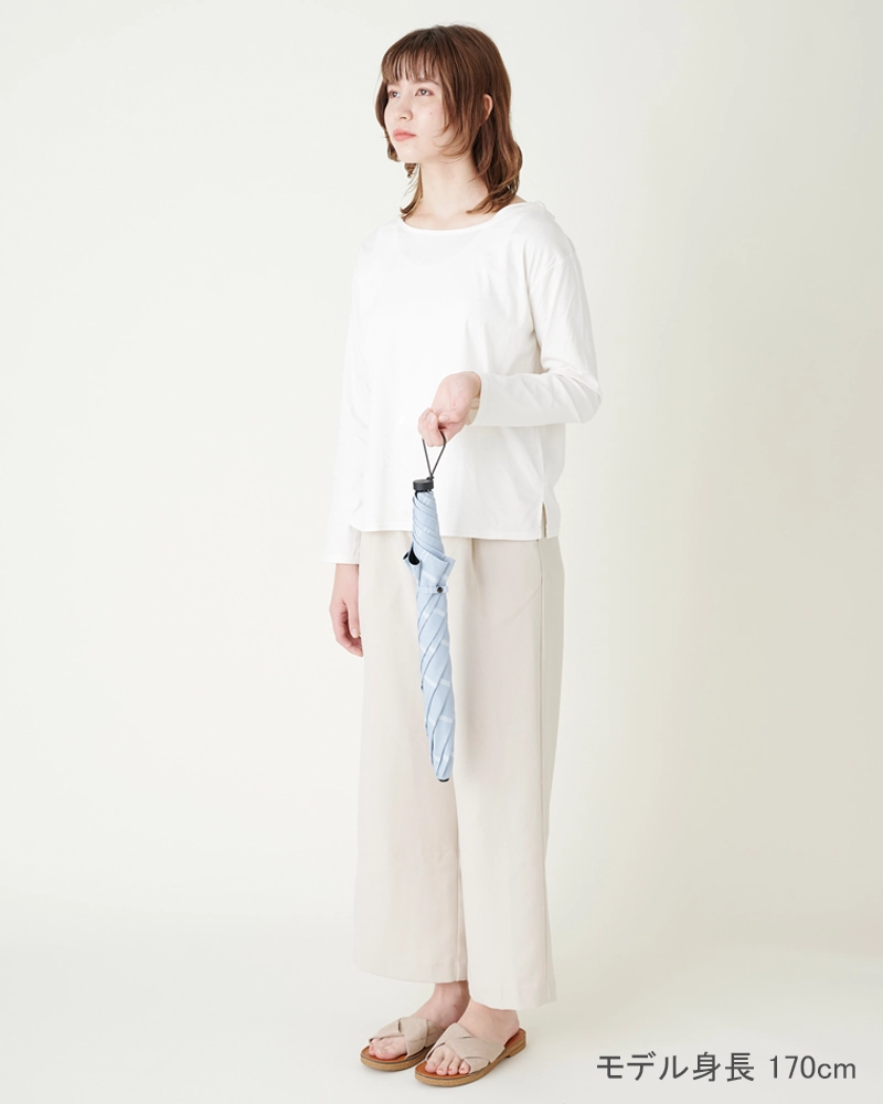 2段折 コンパクト / チェック | 完全遮光日傘｜サンバリア100