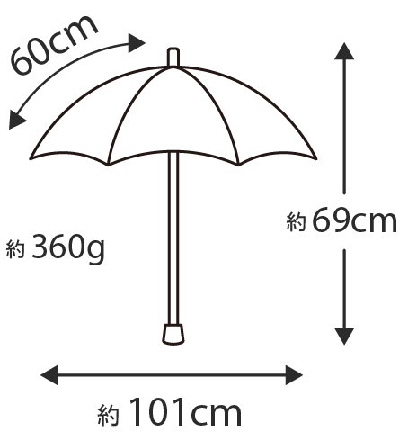 【新品未使用】サンバリア100　折り畳み日傘　2段折 大判 / フロスト