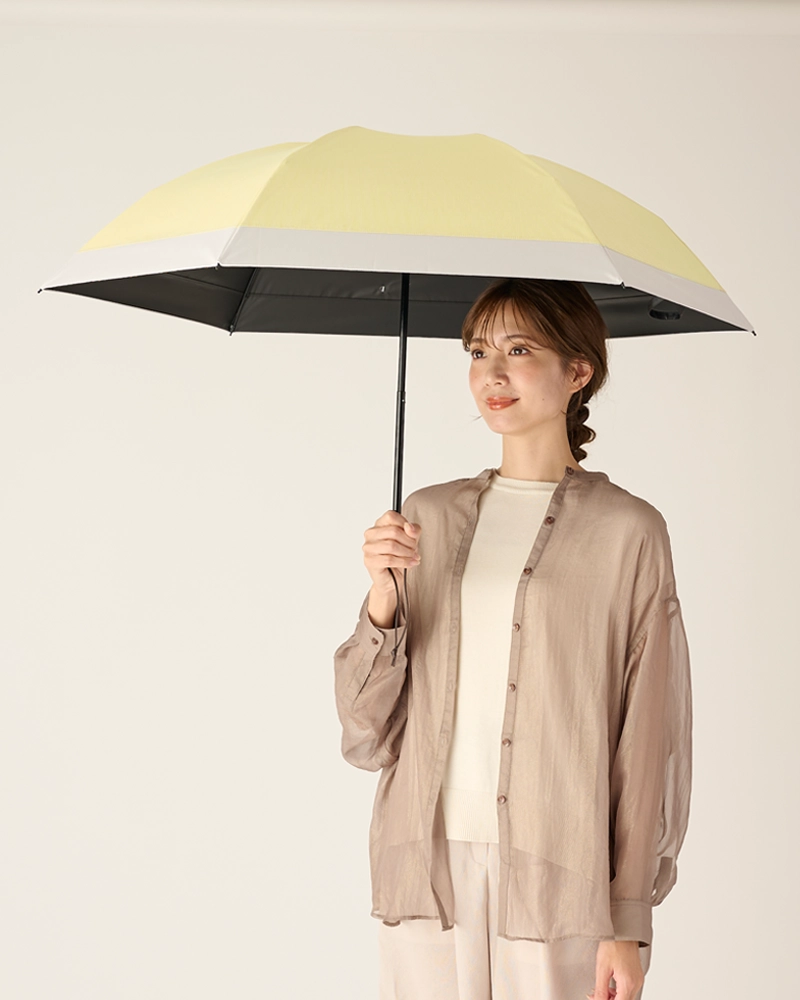 3段折 / コンビmoku | 完全遮光日傘｜サンバリア100
