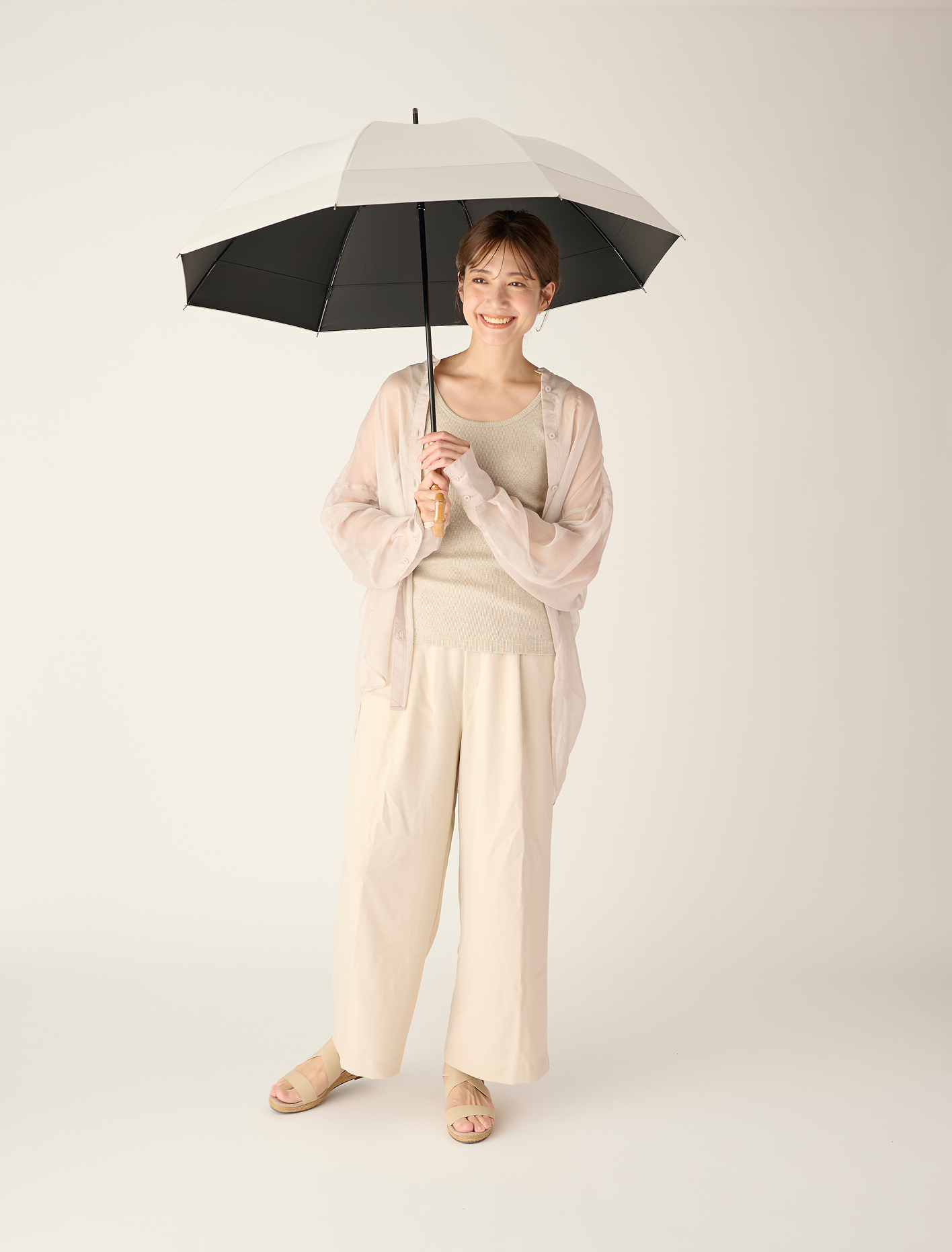 Mサイズ / バイカラー / ホワイト × mokuアイボリー　14,190yen (tax in)