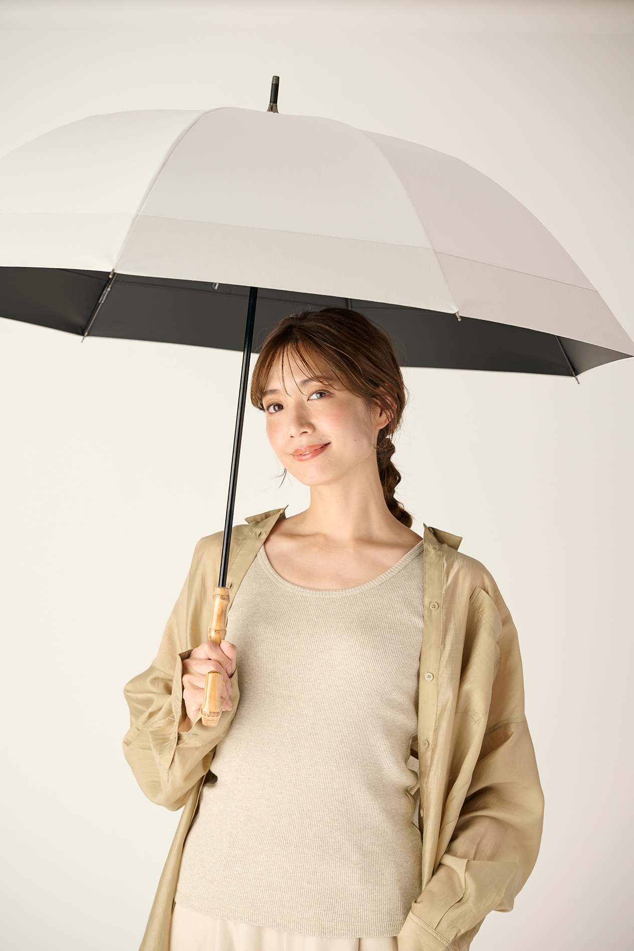 Lサイズ / バイカラー / ホワイト × mokuアイボリー　14,520yen (tax in)