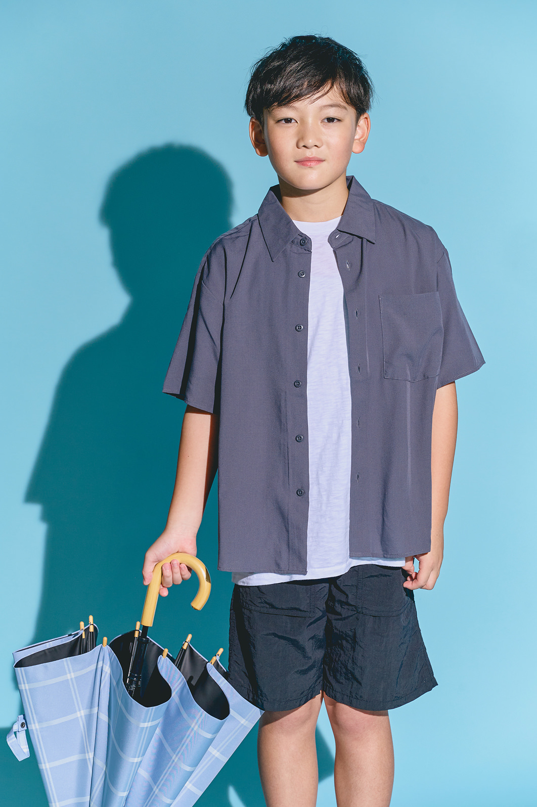 Sサイズ + plus / チェック / ブルー　12,100yen (tax in)